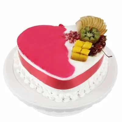 Delicious Heart Shape Pineapple Cake