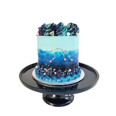 Aquarius Buttercream Fondant Cake