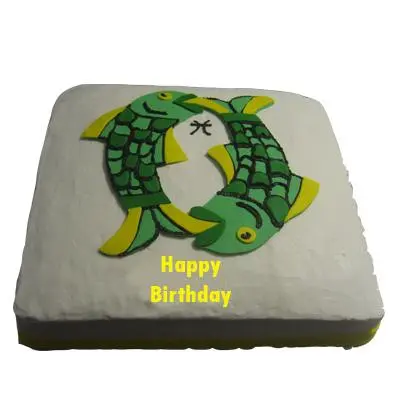 Fondant Cake For Gemini Zodiac Sign