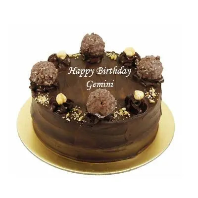 Ferrero Rocher Cake For Gemini Zodiac Sign