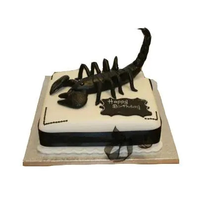 Strawberry Scorpio Fondant Cake