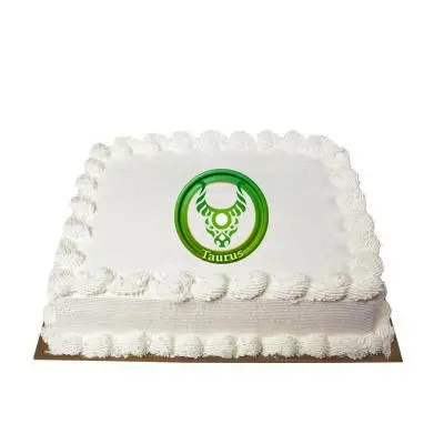 Taurus Square Vanilla Cake