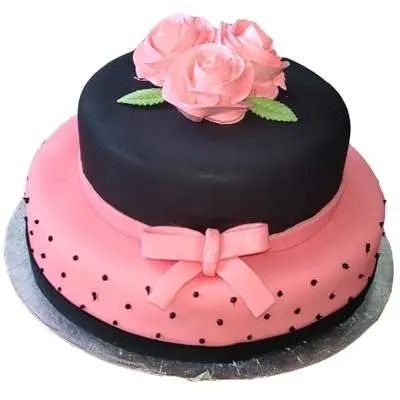 Eggless 2 Tier Marvoulous Fondant Cake