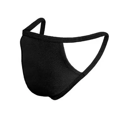 Soft Cotton Reusable Black Face Mask