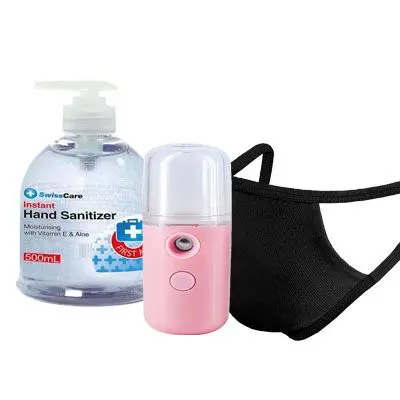 Large Sanitizer with Mask & Spray Machine