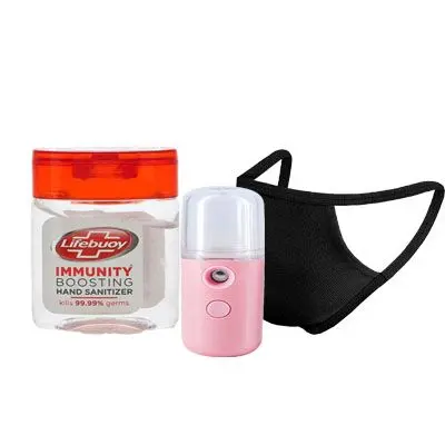 Mini Lifebuoy Sanitizer with Mask, Spray Machine