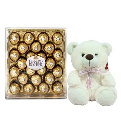 24 Pcs Ferrero Rocher with Teddy