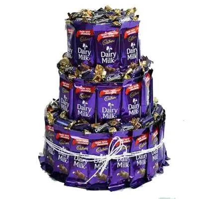 3 Layer Dairy Milk Chocolates Bouquet