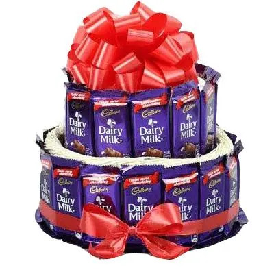 2 Layer Dairy Milk Chocolates Bouquet