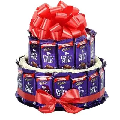 2 Layer Dairy Milk Chocolates Bouquet