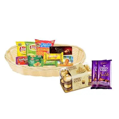 Cookies & Biscuit Basket with Chocolates