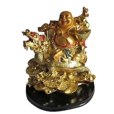 Feng Shui Laughing Buddha With Dragon