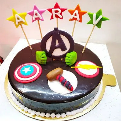 Superhero Themed Cake