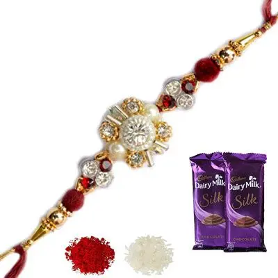 Designer Rakhi with Silk