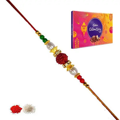 Rudraksha Rakhi with Celebration