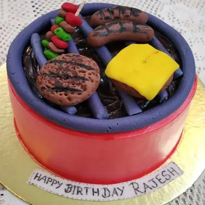 Barbeque Themed Cake