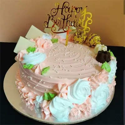 Happy Birthday Flower Cake