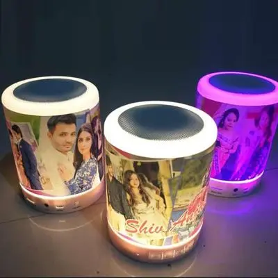Personalized Bluetooth Speaker with Touch Lamp