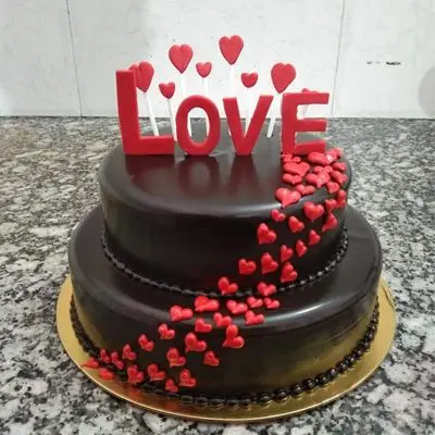 Chocolate Cake Double Tier 