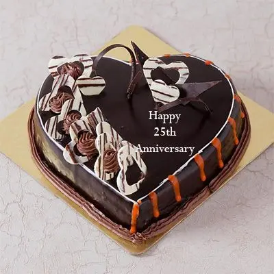 25th Anniversary Truffle Cake