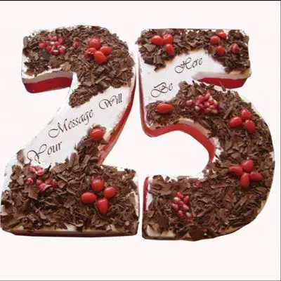 25 Number Chocolate Cake