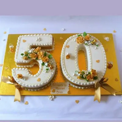 50 Number Special Vanilla Cake
