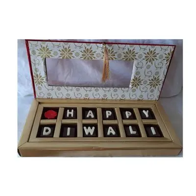 Happy Diwali Chocolate Gift Box Filled With Nuts