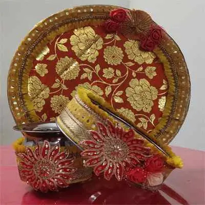 Puja Thali Set for Karwa Chauth 