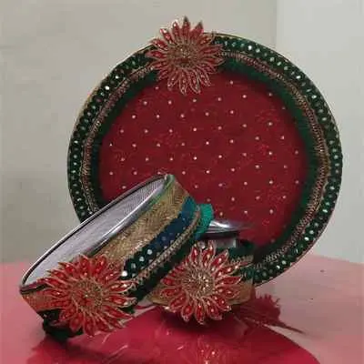 Beautiful Karwa Chauth Thali Set