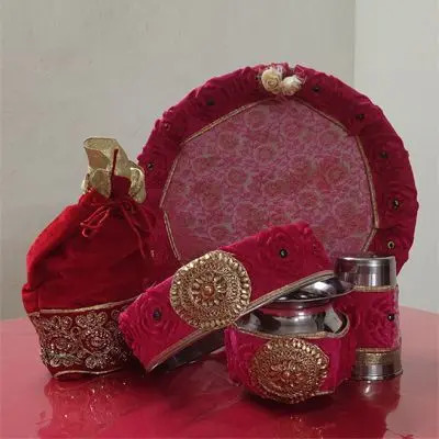 Karwa Chauth Puja Thali Gift for Wife