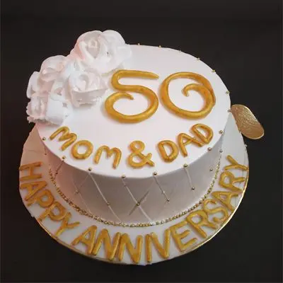 50 Wedding Anniversary Cake