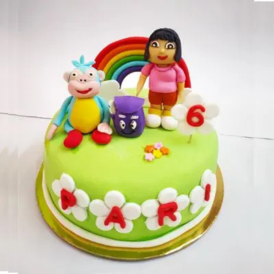 Fondant Round Themed Cake