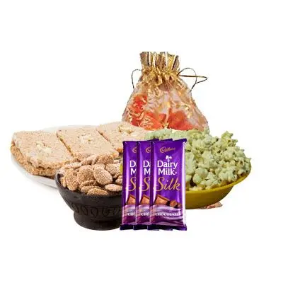 Lohri Special Gift Hamper with Silk