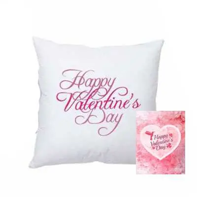 Valentine Day Cushion with Card