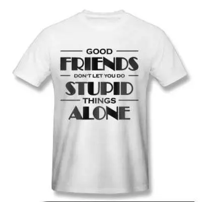 Good Friends Printed T Shirt