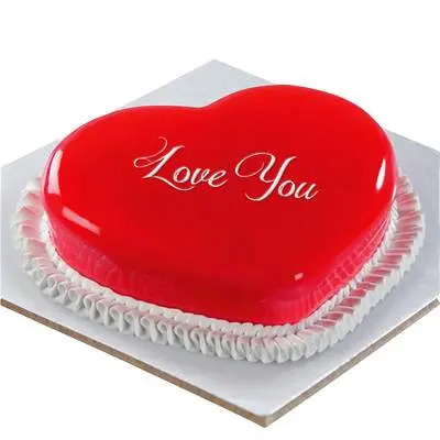 Love You Strawberry Cake