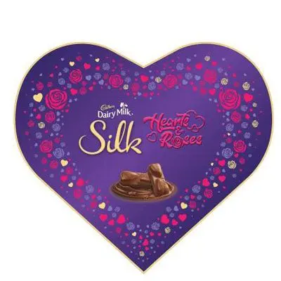 Cadbury Dairy Milk Silk Valentines Heart Shaped Gift Box