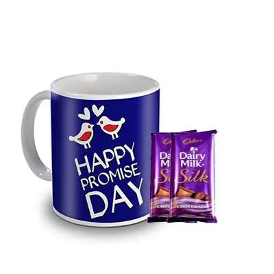 Happy Promise Day Sky Trends Mug with Silk