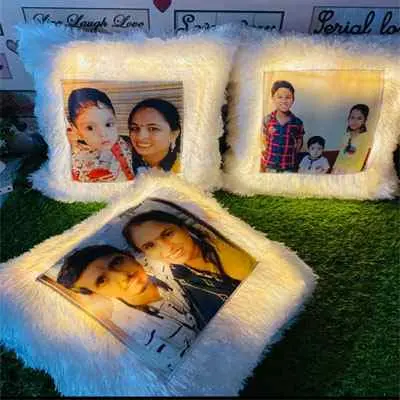 Personalised Led Cushion Square 