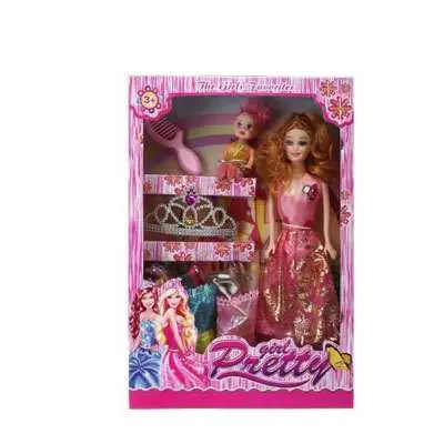 Pretty Girl Barbie Doll Set