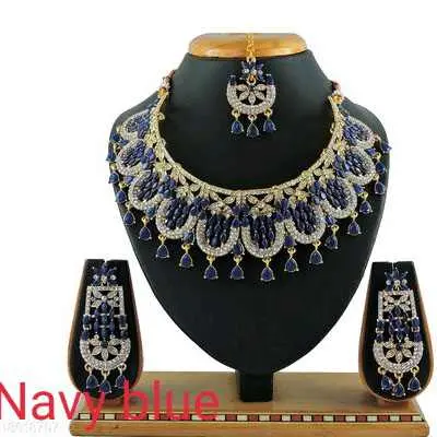Navy Blue Diva Beautiful Jewellery Sets