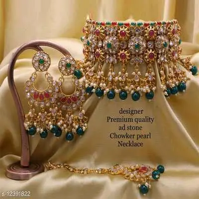 Green Elite Colorful Jewellery Sets