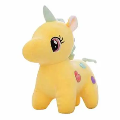Yellow Unicorn Soft Toy For Kids