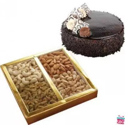 Mix Dry Fruits With Cake