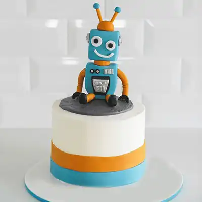 Robot Theme Cake