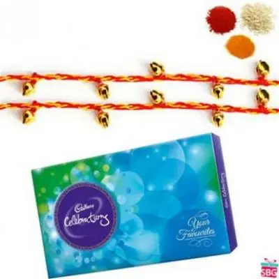 2 Rakhi With Cadbury Celebration