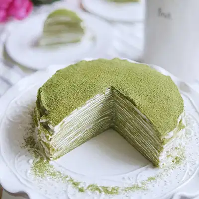 Green Tea Crepe Cake