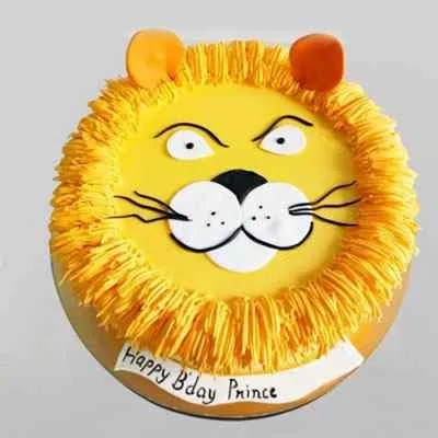 Lion Face Cake