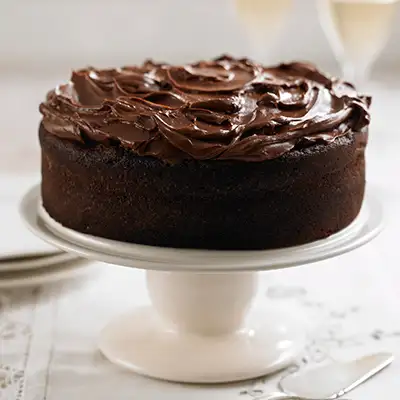 Dark Chocolate Fudge Cake 