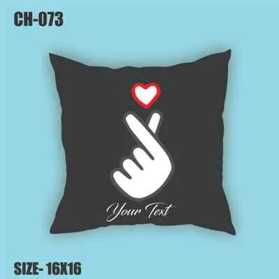 Heart Printed Cushion